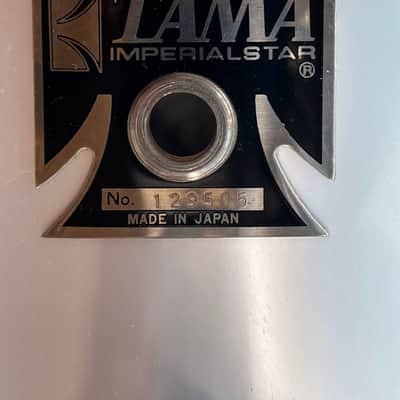 VINTAGE TAMA Imperialstar 1980's - Metallic White Complete with Hardware and Cymbals image 13