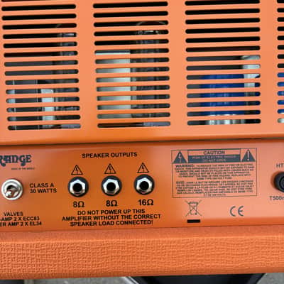 Orange Custom Shop 50 Watt Amplifier Mint with Anvil Case Killer Nice Killer Sound image 5