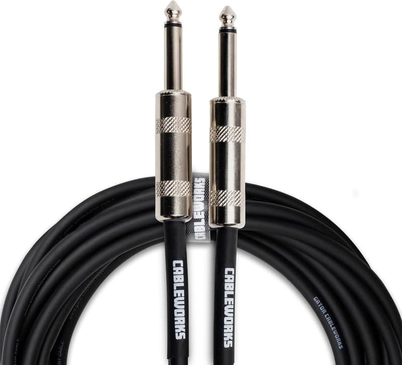 Cableworks By Gator Cases Backline Series Standard 30 Foot Straight to Straight instrument Cable; (GCWB-INS-30) image 1