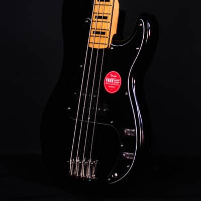 Squier Classic Vibe '70s Precision Bass, Maple FB, Black image 2