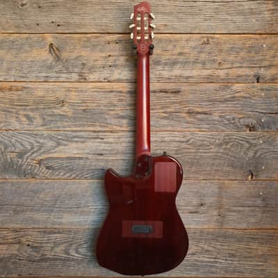 Used Godin Multiac Nylon A/E Guitar - Natural High Gloss w/Bag image 9