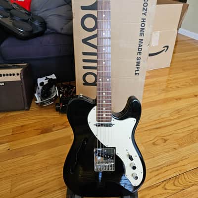 Squier Affinity Telecaster black with white pickguard image 5