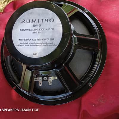 10" SUBWOOFER DUAL 4 OHM OPTIMUS 40-1028 1990s image 3