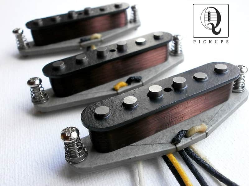 Vintage Correct Stratocaster A5 Guitar Pickups SET HandWound 1965 66 67 1968 Fender Hendrix Qpickups image 1