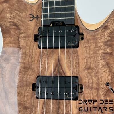 Infinia Neptune Headless Electric Guitar w/ Bag - Black Walnut image 6