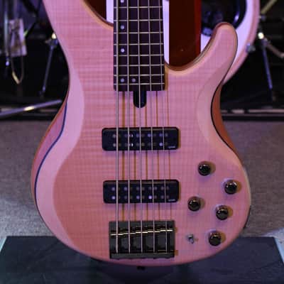 Yamaha TRBX605FM 5-String Electric Bass Guitar, Natural Satin image 2