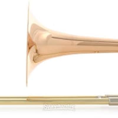 C.G. Conn 52H Intermediate Trombone - F Attachment - Rose Brass Bell - Clear Lacquer (CONN52Hd1) image 5