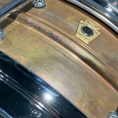 Ludwig LC661T 14x5 Raw Copperphonic Snare Drum with Tube Lugs image 4