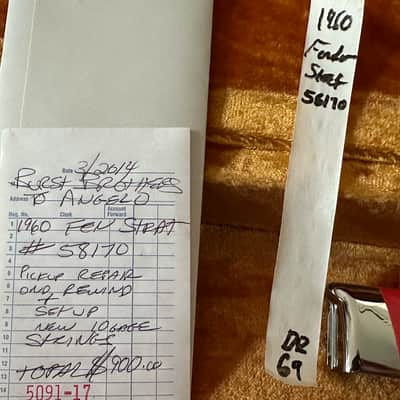 ORIGINAL Fender Stratocaster 1960 Sunbust Gloss * Signed by Leo Fender * Collector's Investment Opportunity image 20