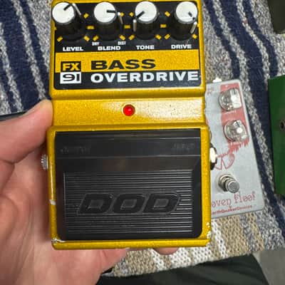 DOD FX91 Bass Overdrive (Made In China) 2000s - Yellow image 1