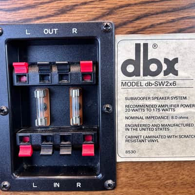dbx db-SW2x6 Speaker system 3 piece with subwoofer image 12