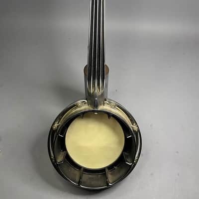 Werco Dixie Uke Banjo Ukulele Banjolele Soprano Steel Body Vintage 1950s image 7