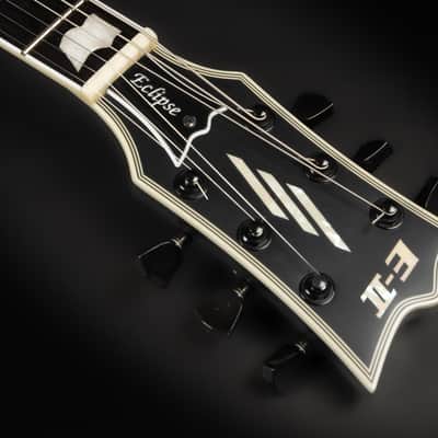 2019 ESP E-II Eclipse ET - Black Satin | Japan Singlecut Evertune Bridge Set Thru Seymour Duncan Sentient Pegasus Pickups 3.69kg | OHSC image 9