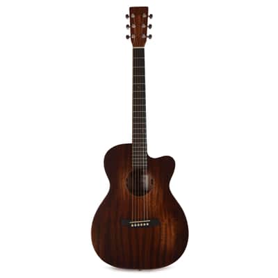 Martin Junior Series 000C Jr E StreetMaster Sapele Dark Mahogany Distressed image 4