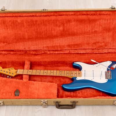 1989 Fender American Vintage '57 Stratocaster, Lake Placid Blue w/ Custom Shop Fat 50s & Tweed Case image 22