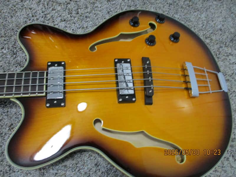 Hofner Contemporary Series Verythin Bass, Rosewood Fretboard, 2006 - 2026 - Antique Sunburst image 1