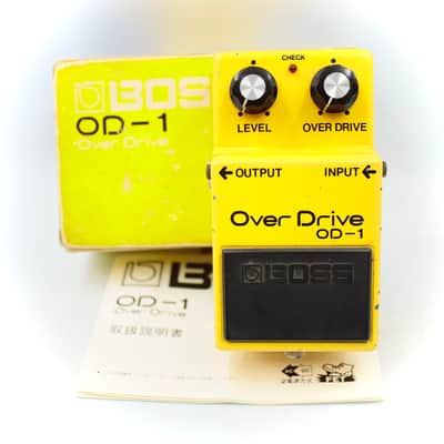 Boss OD-1 Over Drive With Original Box JRC4558D Long Dash Silver Screw 1980 Made in Japan Vintage Guitar Effect Pedal 9200 image 2