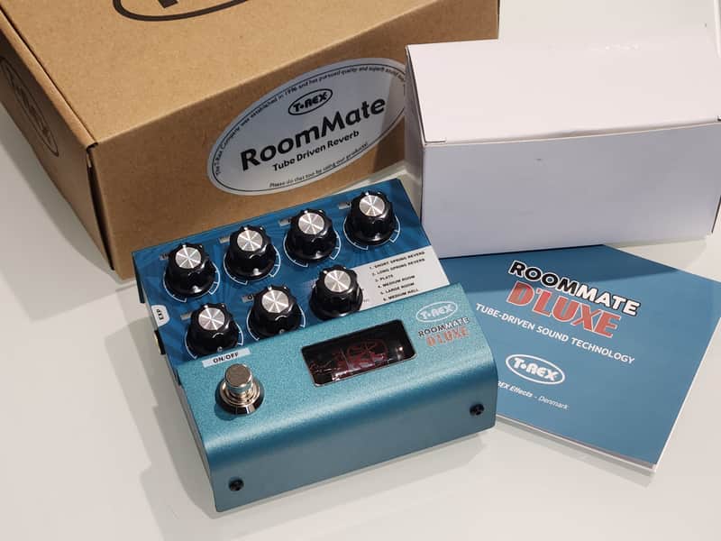 T-Rex RoomMate D'Luxe Tube Reverb Pedal - T Rex Room Mate Deluxe Blue image 1