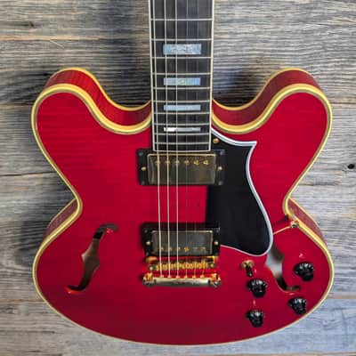 Used Heritage Custom Shop Core Collection H-555 Semi-Hollow Trans Cherry w/OHSC image 3