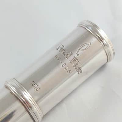 Pearl PF-665 CC flute solid silver headjoint image 5