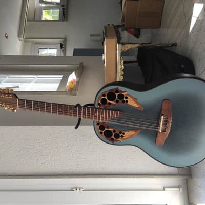 Adamas by Ovation 1685-8 12-String 1997 Blue Burst image 2