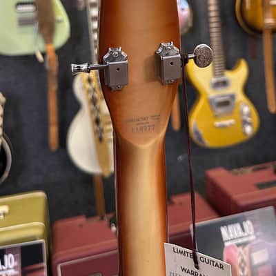 Danelectro Long Horn 58 Bass LEFTY ZURDO ( Super Limited) W/ Foam Case Copper Burst image 20