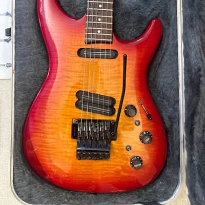 1990 Fender Heartfield EX-2 Made in Japan – Figured Maple Top, Rare Gray Case, Paperwork & Extras image 2