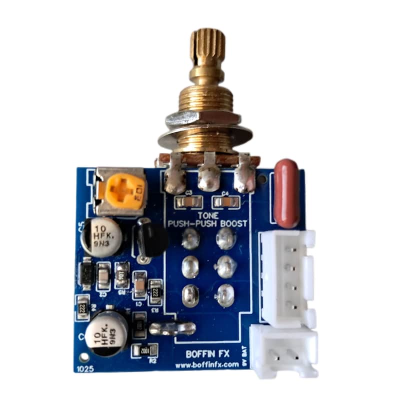 Boffin FX Push-Push Onboard Guitar Preamp Booster & Tone Control 20dB 250K Active Upgrade image 1