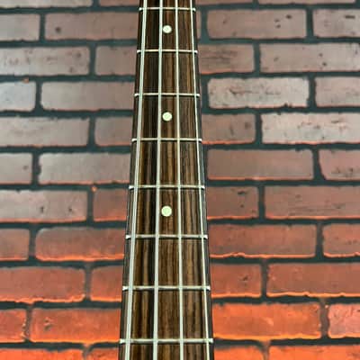 2001 Fender Deluxe Zone Electric Bass - Pewter -MIM - Rare image 4