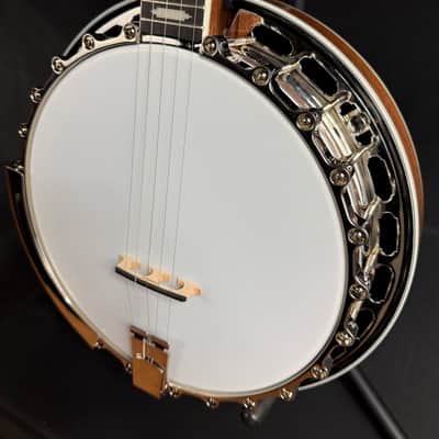 Gold Tone Mastertone™ OB-12 Top Tension Resonator Banjo Vintage Brown Finish w/ Case image 8