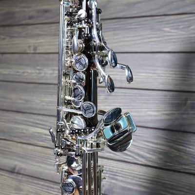 Cannonball Big Bell Stone Series Arc Soprano Sax Black with Silver Keys - SA5-BS image 8