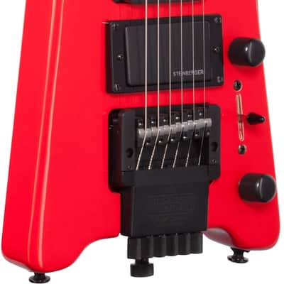 Steinberger Spirit GT Pro Deluxe Electric Guitar (with Bag), Hot Rod Red image 4