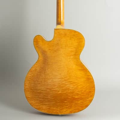 Epiphone Zephyr Deluxe Regent Arch Top Hollow Body Electric Guitar (1950), ser. #85369, original brown hard shell case. image 2