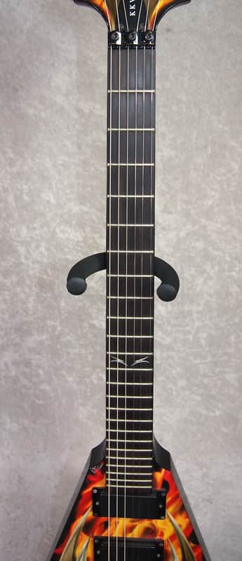 B.C. Rich BC Rich KKV Kerry King V guitar signed by Slayer | Reverb
