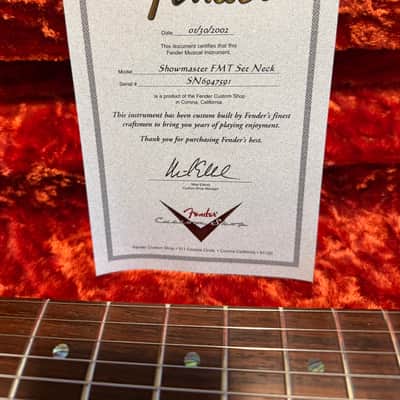 Fender Custom Shop Showmaster 2002 - Cherry Sunburst image 13