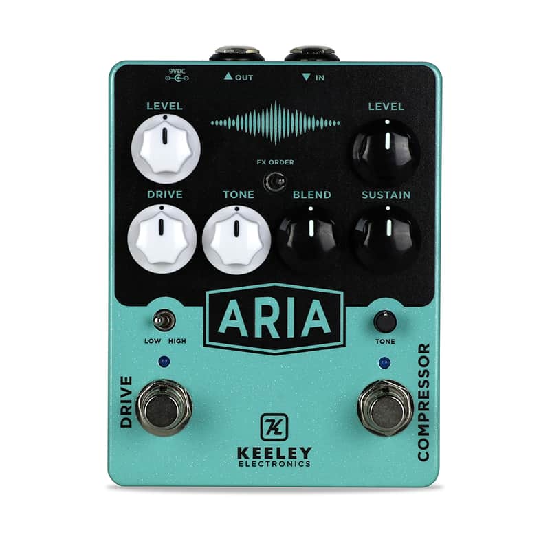 Keeley Aria Compressor and Overdrive Guitar Effect Pedal image 1