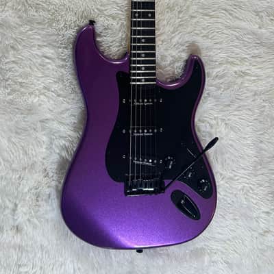 Metallic Purple Stratocaster - Custom Built - Black Hardware - Seymour Duncan Pickups - Blender Mod image 3