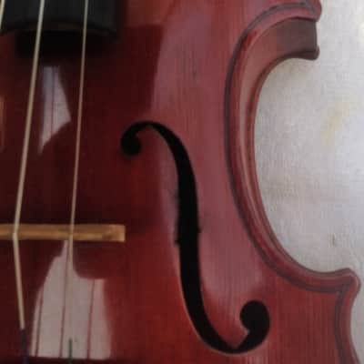 A French violin varnished in the Italian Monzino shop image 4