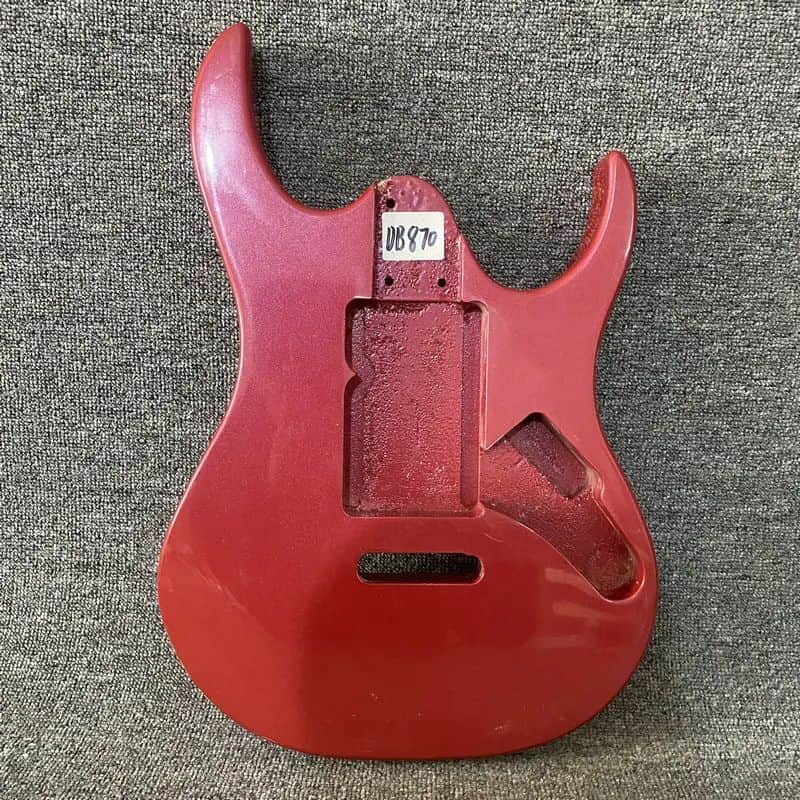 Red Solid Wood ST Style 6 String Guitar Body DIY Project image 1