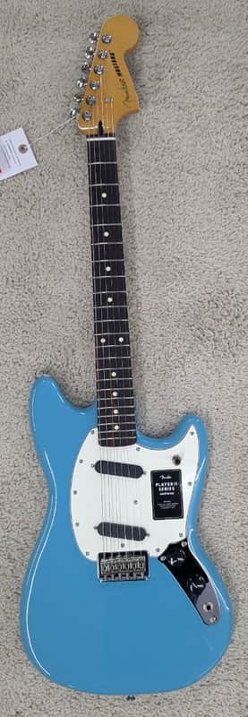 Fender Player II Mustang Electric guitar, Rosewood Fingerboard, Aquatone Blue