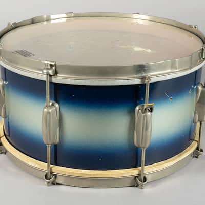 Slingerland Radio King Student model 1955-59 - Blur and Silver Duco, needs parts image 2