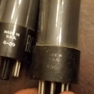 RCA ONE (1) 6V6GT AT1000 TESTED Vacuum Tube greyglass black plate Beam Power 6V6 1945-1958 image 14