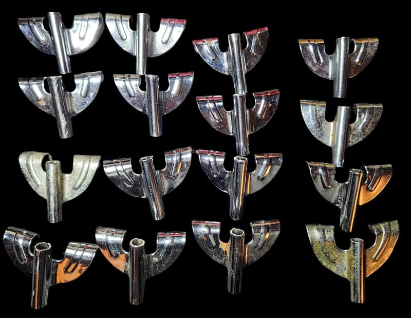 Lot Of Sixteen (16) Japanese Bass Drum Tension Claws Stencil Era Pearl Tama Star image 1
