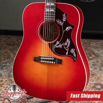 Gibson Hummingbird Special Acoustic/Electric Guitar - Satin Vintage Cherry Sunburst with Gig Bag image 1