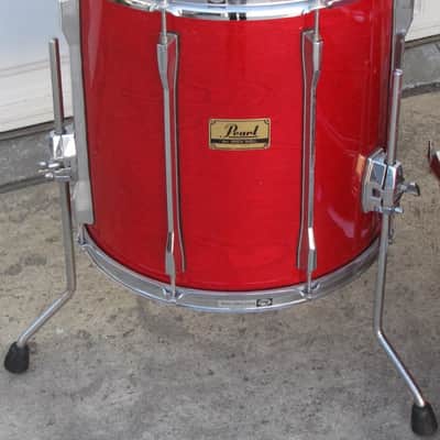 Vintage Pearl BLX All Birch Shell 16" Floor Tom Sequoia Red for drum set image 2