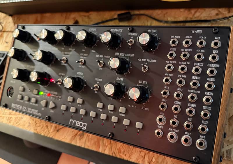 Moog Mother-32 Tabletop / Eurorack Semi-Modular Synthesizer 2015 - Present - Black image 1