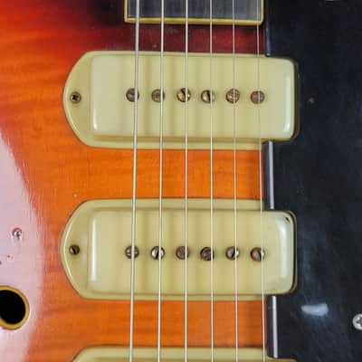 1962 Guild X-350 Stratford - Sunburst With OHSC image 13