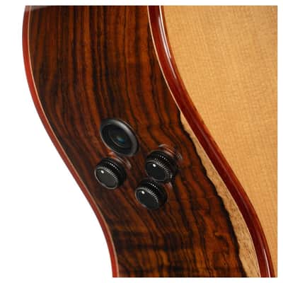 Cort GOLDA10 Cocobolo Grand Auditorium Body Walnut Reinforced Mahogany Neck Acoustic-Electric Guitar w/Hard Case image 3