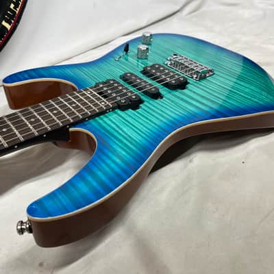 Charvel Dinky DK24 HSH 2PT Doublecut Electric Guitar with Case - Caribbean Burst image 20