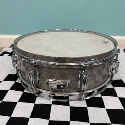 Rogers Cleveland 5x14" Silver Sparkle Powertone Snare Drum image 4